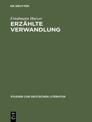 cover image of Erzählte Verwandlung